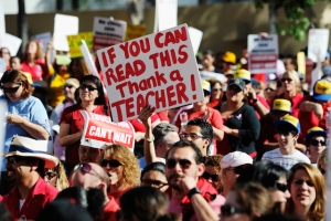 Teachers Rally To Highlight Proposed Budget Cuts