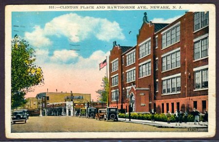 A Newark Public School at Clinton Place & Hawthorne Avenue in Newark, NJ, 1929.