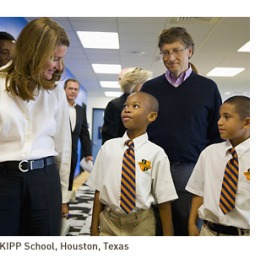 Guess who with two KIPP students. Is this how they dress at Lakeside? Short answer: No.